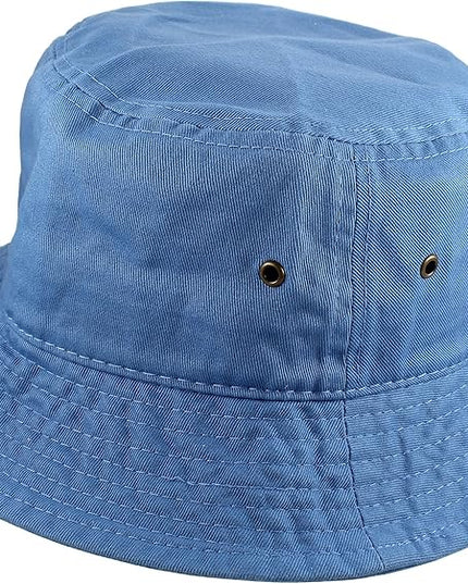 Gelante Solid Color 100% Cotton Bucket Hat for Women and Men Packable Travel Summer Beach Hat