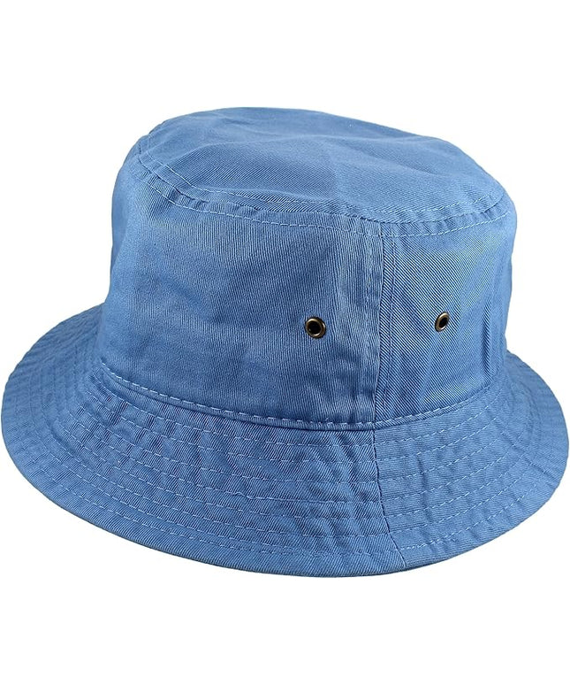 Gelante Solid Color 100% Cotton Bucket Hat for Women and Men Packable Travel Summer Beach Hat