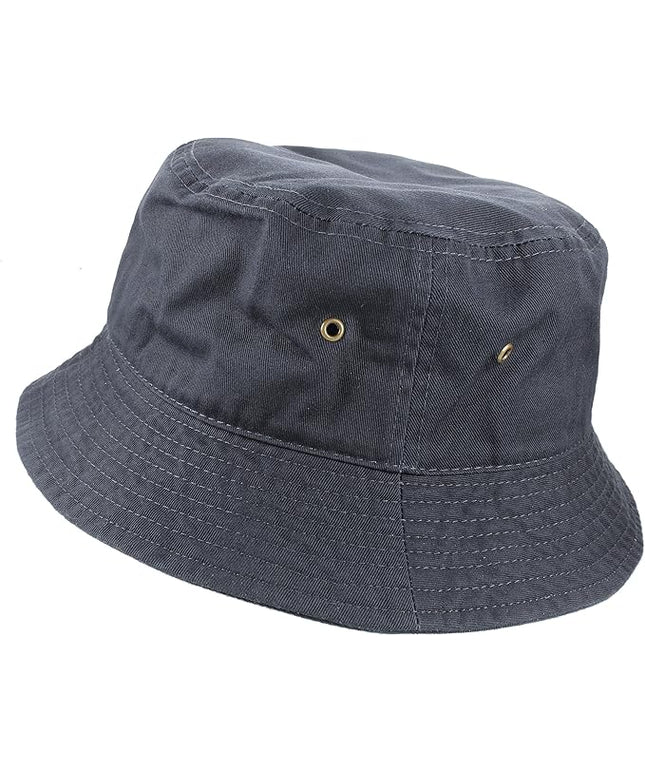 Gelante Solid Color 100% Cotton Bucket Hat for Women and Men Packable Travel Summer Beach Hat