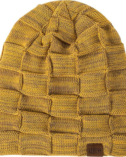 REDESS Beanie Hat for Men and Women Winter Warm Hats Knit Slouchy Thick Skull Cap